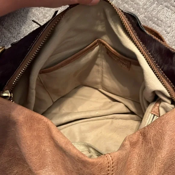 Nicoli Brown Leather and Dark Brown Women's Bag - Picture 7 of 9